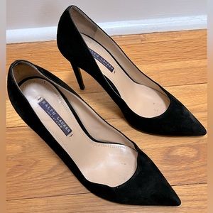Ralph Lauren black suede pumps